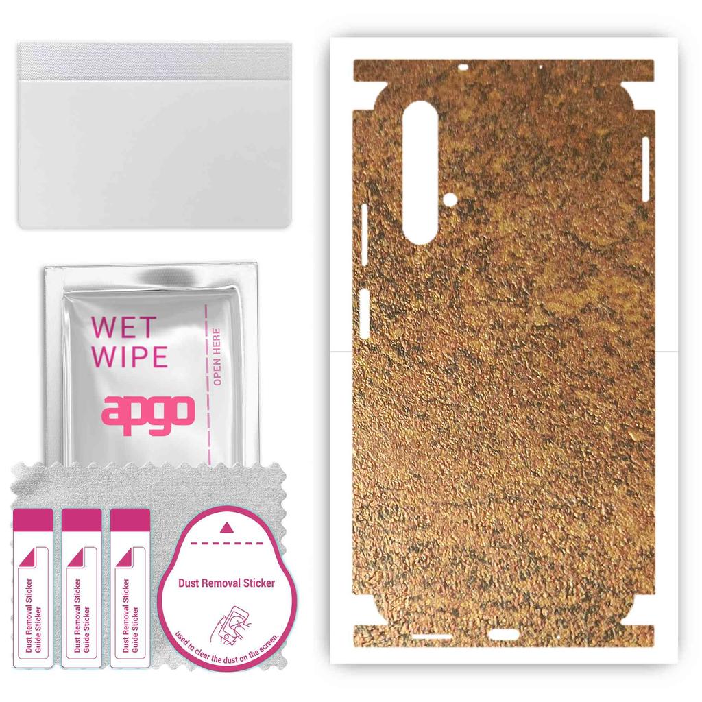 apgo Защитная наклейка для задней и боковых сторон, совместимая с Huawei nova 5T, пленка для полного обертывания, фольга, винил - узор Rusty Copper