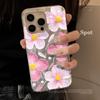 Яркий летний цветочный чехол для телефона iPhone 17 Pro 15 16 14 13 12 11 Pro Max 17e 16e 8 7 Plus XR XS X Серебристый Мягкий ударопрочный чехол