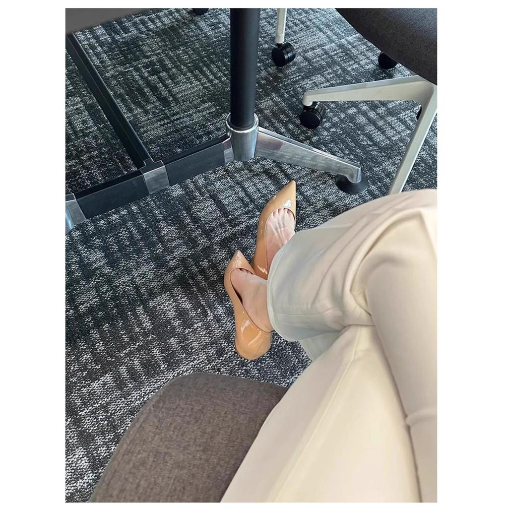 Red Sole Flats 2025 New Spring French Temperament Red Inner Height Increase Flat Shoes Women Shallow Single Shoes Women