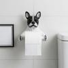 Милый держатель для туалетной бумаги в виде собаки 3D Декоративный диспенсер для рулонов туалетной бумаги в форме собаки Экономия места Настенный держатель для рулонов Дом