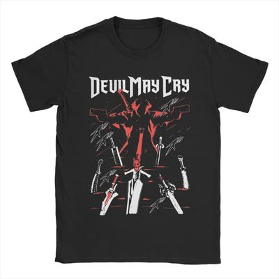 Dante Devils May Cry Apparel Unisex T Shirts Cotton Tee Graphic Print Action Adventure Game T Shirt Clothes