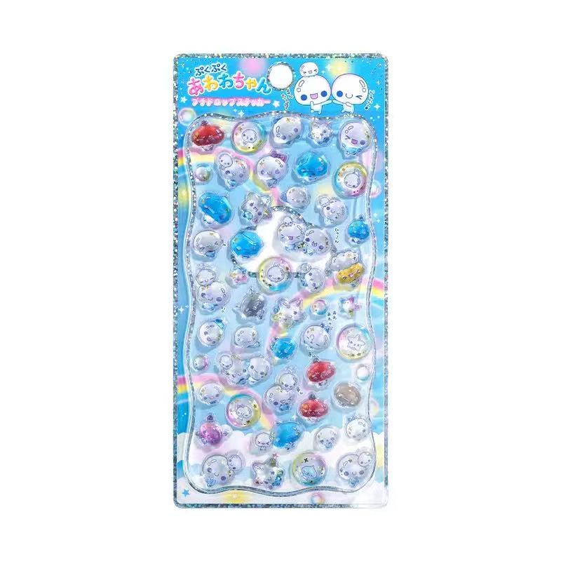 Embossed Animal 3D Crystal Sticker Diy Crafts Melody 3D Relief Stiers Drop Particle Decal Pvc Relief Decorative Sticker