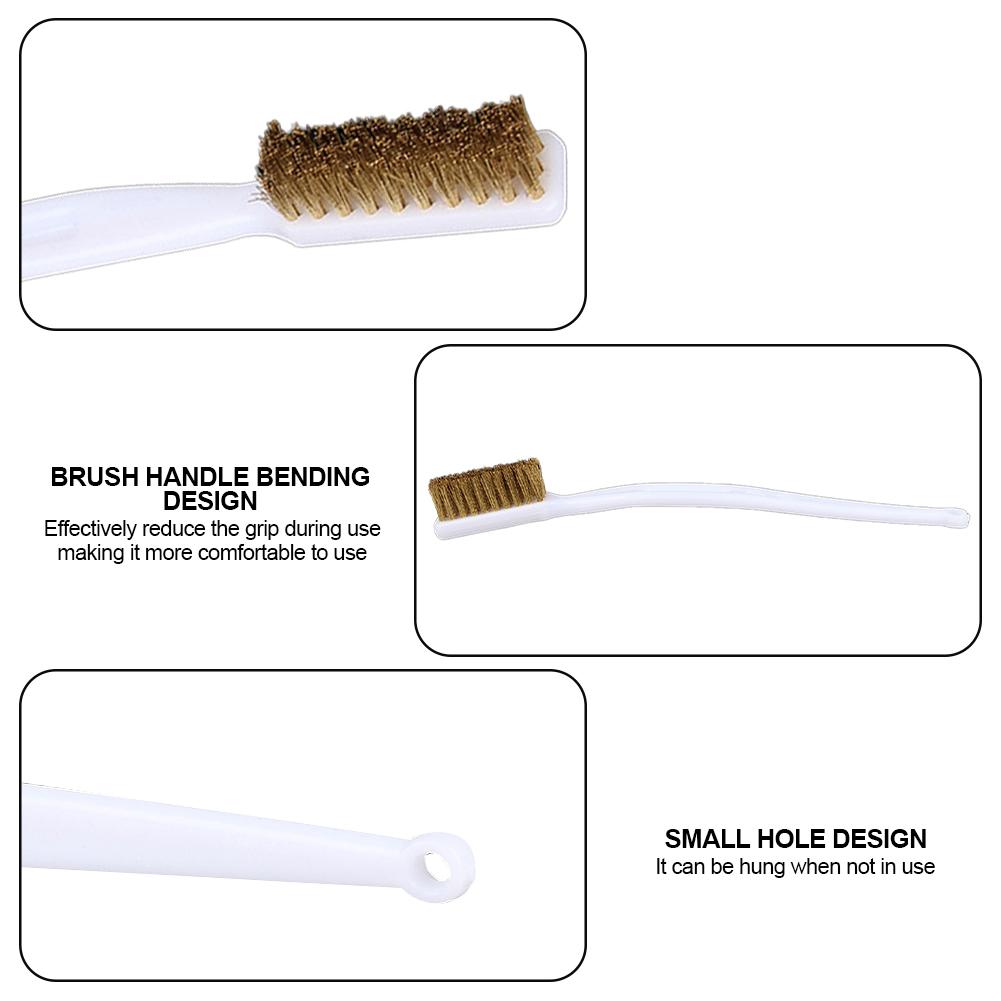 Copper 3D Printer Cleaner Tool Copper Wire Toothbrush Brush Handle For Ender 3 Nozzle Heater Block Hotend Cleaning Hot Bed Parts