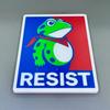 1/2Pcs Resist Frog Wall Decoration 3D Printed Vintage Attitude Frog Wall Art Sculpture Hilarious