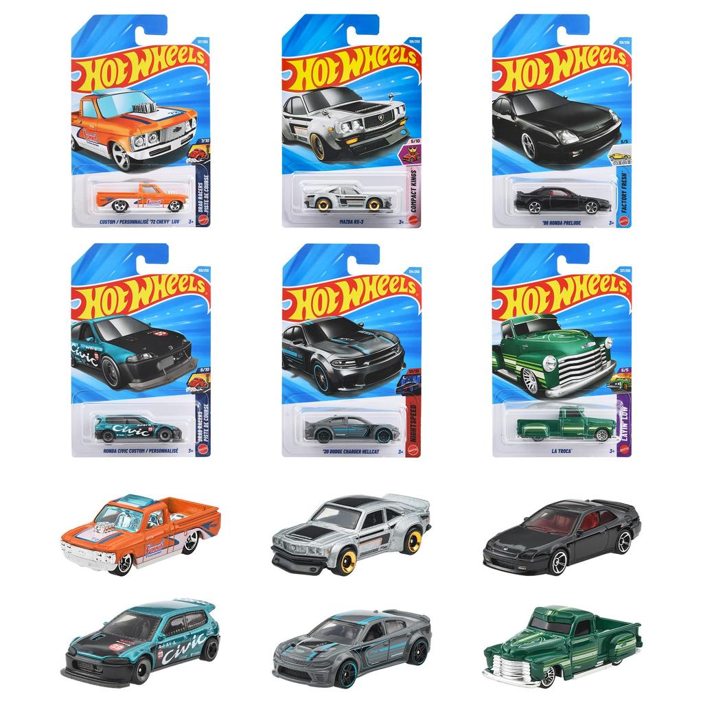 Hot Wheels Базовые Автомобили F Ассортимент 36 Миниатюрных Автомобилей Возраст - (Бокс-сет) - 3+ - Многоцветный C4982-98RF