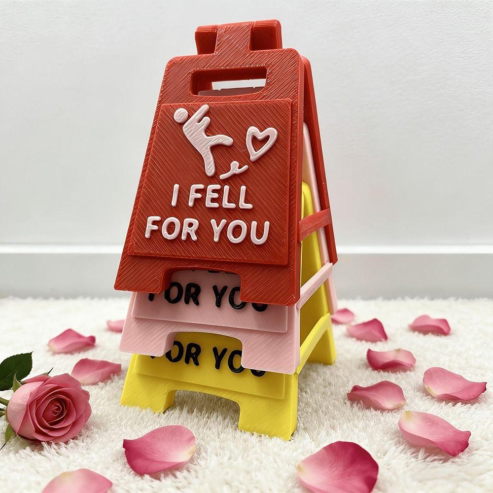 Desktop Ornament Falling In Love Signboard Mini Size Love Letter Romantic Sign Spouse Gift