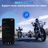 EuroFone S2 PLUS Motorcycle Bluetooth Simultaneous Calling While 1500m Communication IP67 Waterproof and Music 40mm Helmet Automatic CVC Noise HIFI