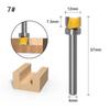 1pc 6mm Shank Template Trim Hinge Mortising Router Bit Straight End Mill Trimmer Cleaning Flush Trim Tenon Cutter for Woodworking