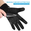 Winter Warm Mittens Fleece-lined Thermal Black Warm Mittens for Men Women Waterproof Touchscreen Anti-Slip Mittens for Driving Cycling