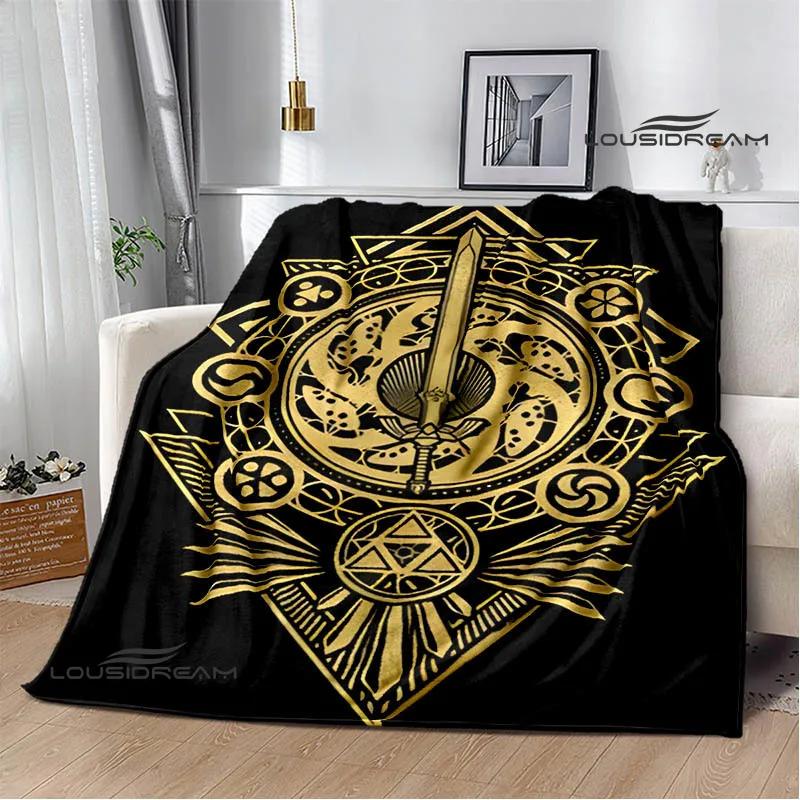 3D Z-Zeldas Cartoon blanket Warm Flannel blankets Soft and comfortable blanket Home Travel Blankets bed linings Birthday Gift