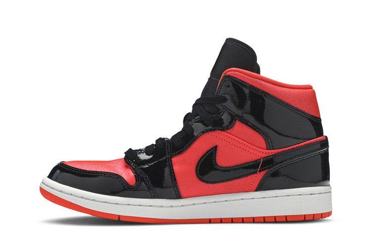 Women's Sneakers Jordan 1 Mid Hot Punch Black (Women's) Bright Crimson/Black