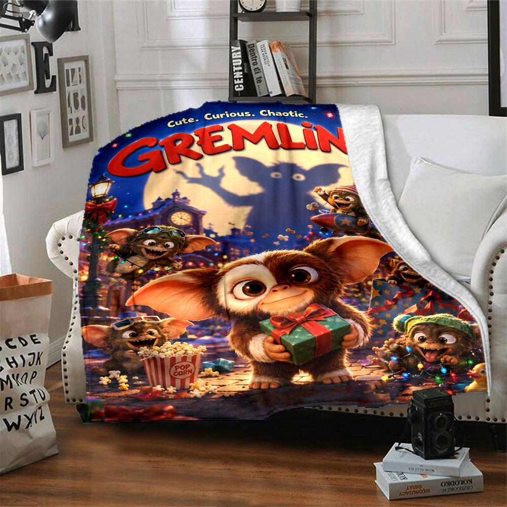 Gremlins Blanket Comfortable Suitable for Bed Sofa Couch for All Occasions Modern Gift for Travel Home Birthdays