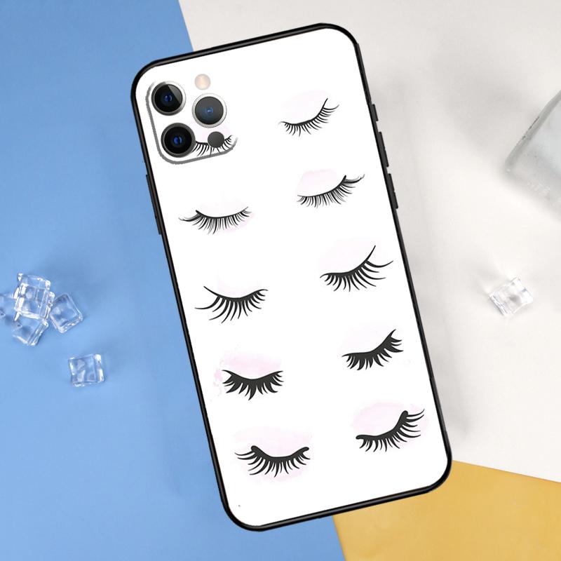 Чехол для телефона с помадой и макияжем для iPhone 16 Pro Max 12 13 Mini 11 14 15 Pro Max XR 16 15 Plus 16e Защитный корпус