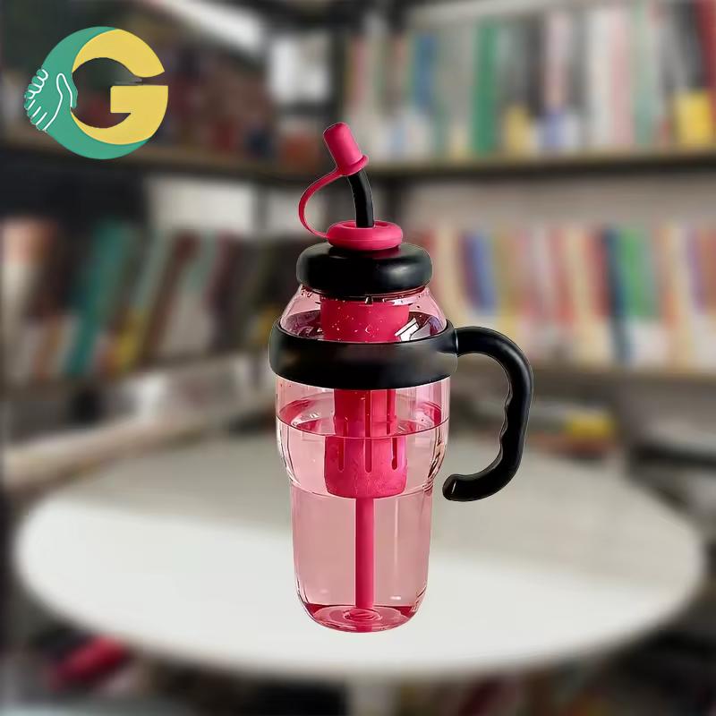 New Trend 40 oz Tritan Tumbler with Handle and Straw BPA Free Eco-Friendly Travel Mug High Quality Gym Water Bottle with Logo