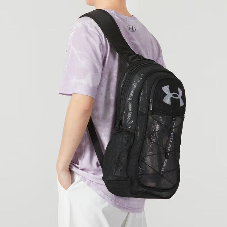 Under Armour Polyester Backpack Regular Unisex Black (Unisex) Backpacks 1372288 001