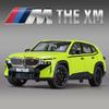 1/24 BMW THE XM Alloy Car Model Toy Metal Die Cast Off-Road Vehicle Sound Light Pullback Function SUV Car Boy Gift