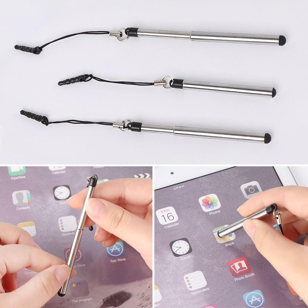 1PC Pendant iPad Universal Smart Phone Stylus Pens Telescopic Rod Capacitive Pen Touch Screen