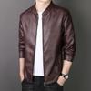 New Autumn and Winter Men's Leather Men's Leather Jackets Velvet Youth Motorcycle Leather Baseball Jackets