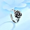 Non-fading Cupronickel Rose Flower Ring - Retro Light Luxury, Open Design for Index Finger