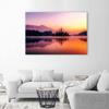 Canvas print, Mountains lake landscape