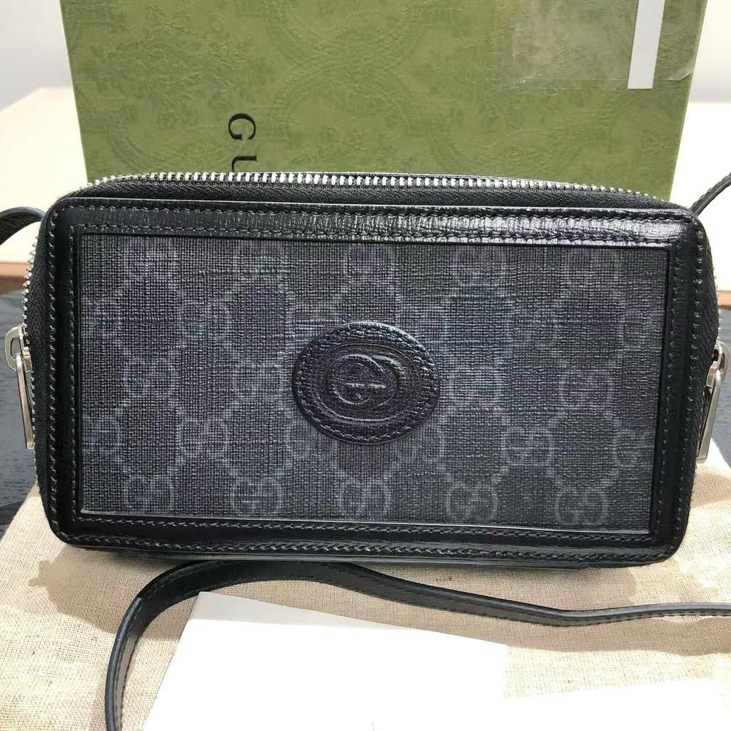 [Pre-Owned] Retro GG Supreme Canvas Leather Mini Crossbody Bag - Excellent #1NSR34H