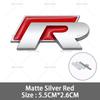 VW 2026 Hot 3D Metal R Grille Badge Rear Tail Trunk Emblem MDJH2 Decal Stickers For Volkswagen VW Polo Passat Golf Jetta Tiguan Sagita