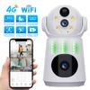8MP 4K 4G/WiFi IP Lens Dual Screen Low Powered Battery Baby Monitor PIR Human Detection Night Vision Security Camera