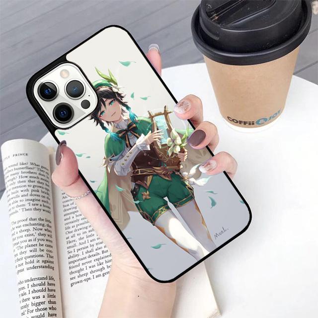 Чехол для телефона Genshin Impact Венти Для Apple iPhone 17 Air Pro Max Plus Чехол для iPhone 17 Air 14 15 16 13 12 Max