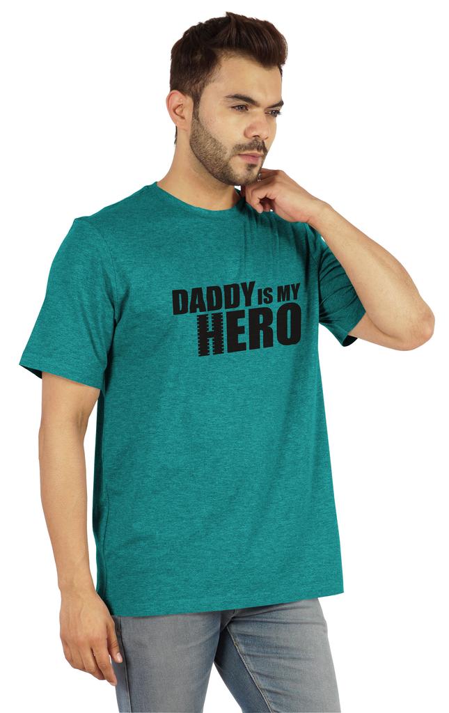 Inkmeso Футболка с графическим принтом для мужчин Футболка Daddy Is My Hero Футболка из джерси Футболка ко Дню отца
