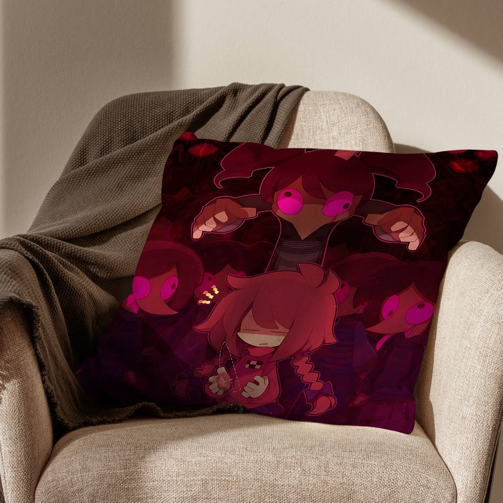 game Yume Nikki Uboa Madotsuki Print Throw Pillow Cover cm Square Cushion Case for Living Room Bedroom Decor