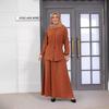 2024 Autumn Starry Puff Sleeve Cardigan & Skirt Set for Muslim Women