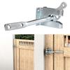 Self-Locking Gate Latch Carbon Steel Post Mounted Fence Gate Latch Heavy Duty Automatic Gravity Latch Self Locking Fence
