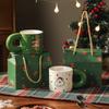 Рождественский керамический набор кружек Подарок Высокая ценность Креативная чашка для воды Кофейная чашка Сувенир для праздничного мероприятия