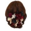 Japanese Style Hair Coming of Age Made In Japan With Rattan 6 Piece Red Ornament, Ceremony, Furisode, [Nagomiya] Ball, Flower, Set, Natural, Flower,