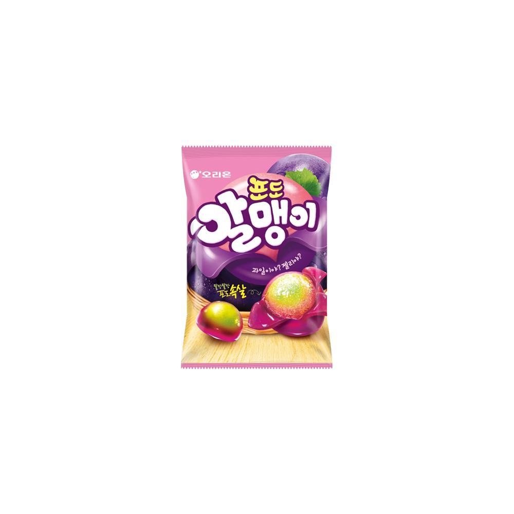 Orion Fruit Core Jelly – 6 Flavors (Lychee, Grape, Green Kiwi, Plum, Mango, Golden Kiwi) / Korean Jelly, Kfood, Authentic Korean Food