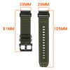 20mm Quick Release Strap for Garmin Fenix 8 43mm/Descent MK3/MK3i/Fenix 7S/7S Pro Nylon Braided Watch Band