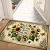 1Pcs Sunflowers  Pattern Floor Mat Modern Kitchen Polyester Rug Non-Slip Colorful Indoor Carpet, For Home Bathroom Bedroom Living Room Decor