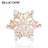 Temperament Three-dimensional Snowflake Zircon Brooch Ladies Office Suit Coat Pin Buckle