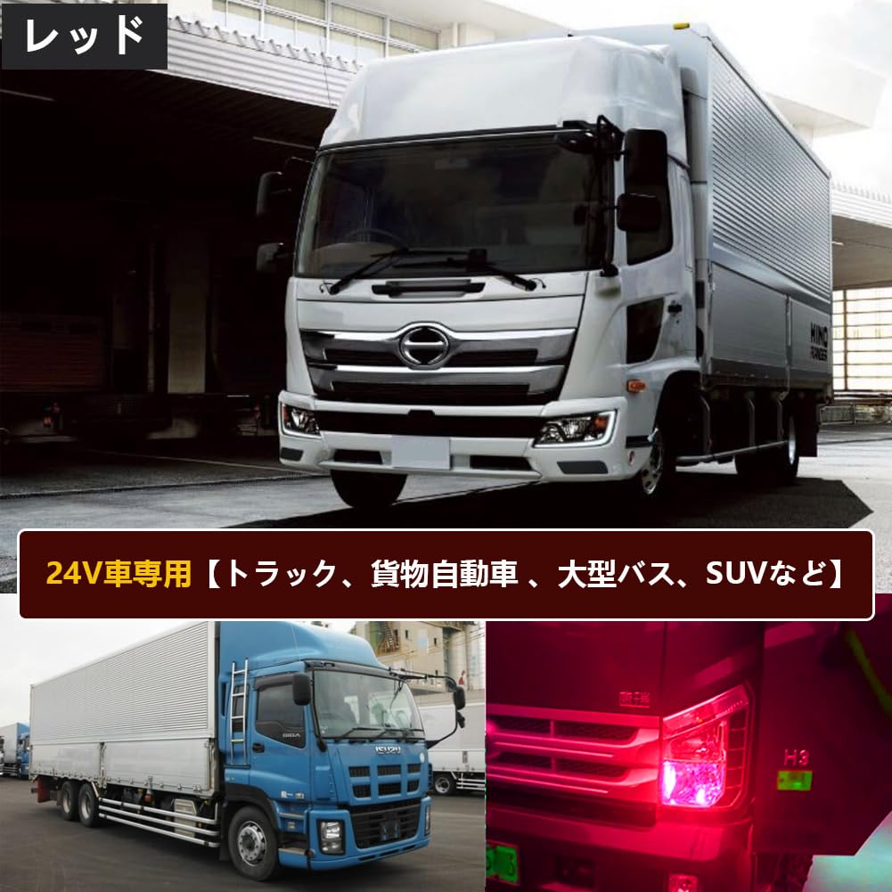 T10 LED Красный Взрывная Вспышка, Встроенный Канселлер, LED T10, Совместимый с Техосмотром, 18