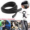 New 4m/13ft Rubber Built-in Stainless Car Door Edge Engine Hood Trunk Sealing Strip