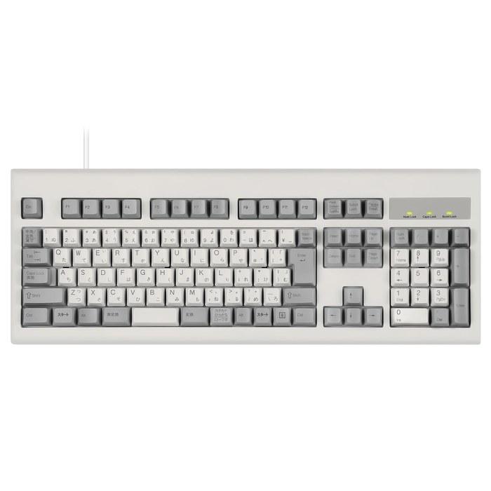 Клавиатура Perixx PERIBOARD-106MJP, Проводная, USB, Полноразмерная с цифровой клавиатурой, 10 миллионов нажатий, Раскладка JIS (Японский, Бежевый)