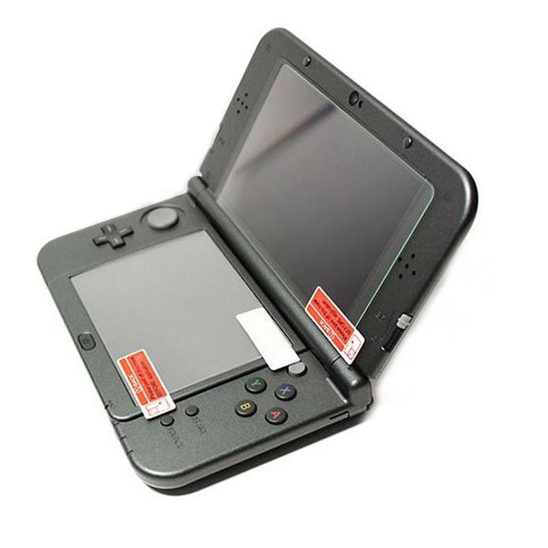 Top Tempered Glass LCD Screen Protector+Bottom PET Clear Full Cover Protective Film Guard for Nintend New 3DS XL/LL 3DSXL/3DSLL