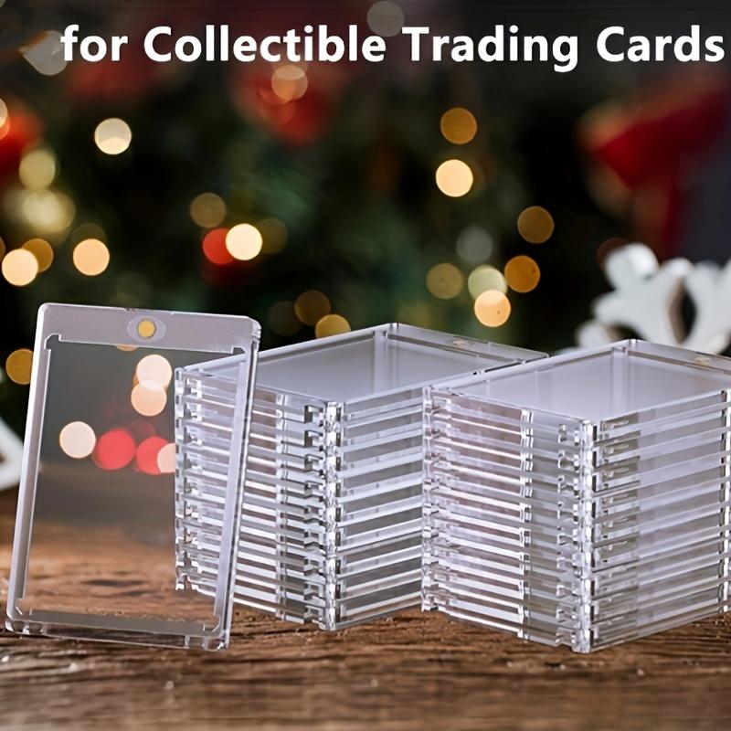 5/10 шт. Прозрачные дисплейные коробки с магнитной застежкой, Пластиковые кейсы для хранения кредитных карт, Органайзер для визитных карточек