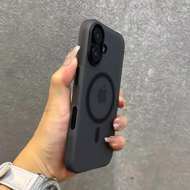 Матовый Леденец Магнитный Беспроводная Зарядка Прозрачный Чехол для iPhone 16 15 14 Plus 13 12 Pro Max для Magsafe Ударопрочная Мягкая Обложка