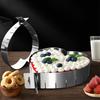 1pc Adjustable Cake Mold Fondant Pastry Mould Heart Shape Stainless Steel Mousse Baking Pizza Ring Cake Decorating Tools 5.5'' - 10.6''