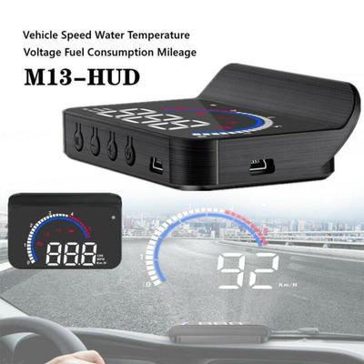 OBD HUD M13 Автомобильный проекционный дисплей Авто электроника Hud лобовое стекло Проектор Скорость Температура воды