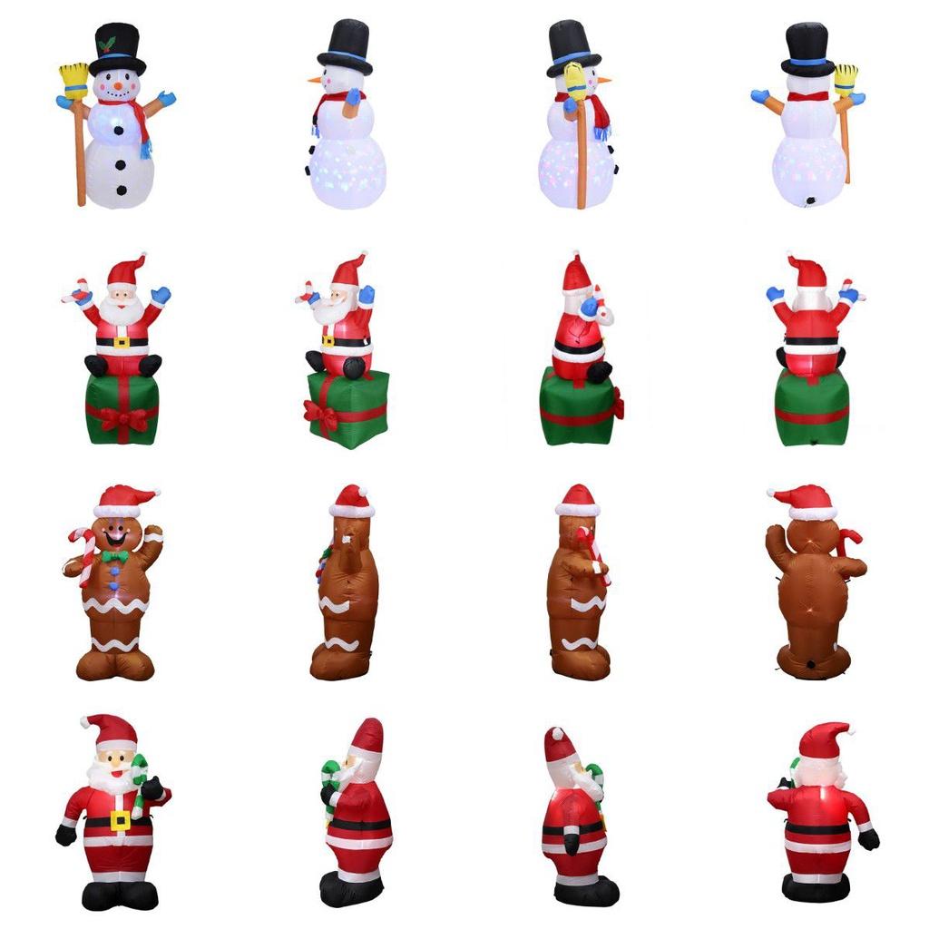 Christmas Inflatable Giant Santa Snowman Outdoor Yard Ornament Decorations Xmas
