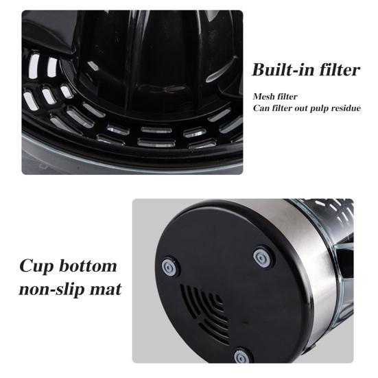 Electric Citrus Juicer Food Grade BPA-Free 18000Rpm High Speed Easy To Clean Transparent Automatic Orange Fruit Juicer Machine