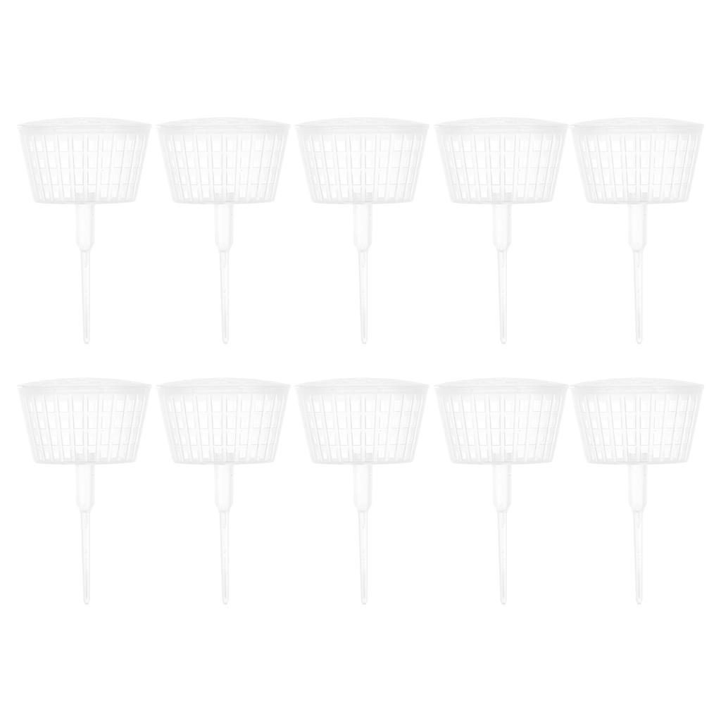 10 шт. Пластиковая корзина для удобрений Крышка Инструмент для удобрения бонсай Шипы для удобрения орхидей Садовый контейнер Посадка Ящик для навоза