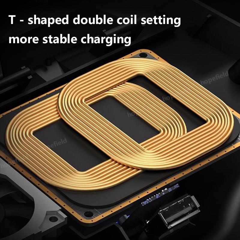 Car Wireless Charger For Volkswagen Tiguan MK2 2017-2022 Mobile Charging Fast Charge Phone Holder interior Accessories Trim